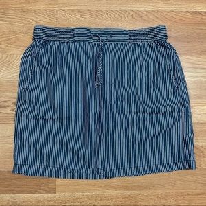 J. Crew Pull On Utility Skirt Railroad Stripe